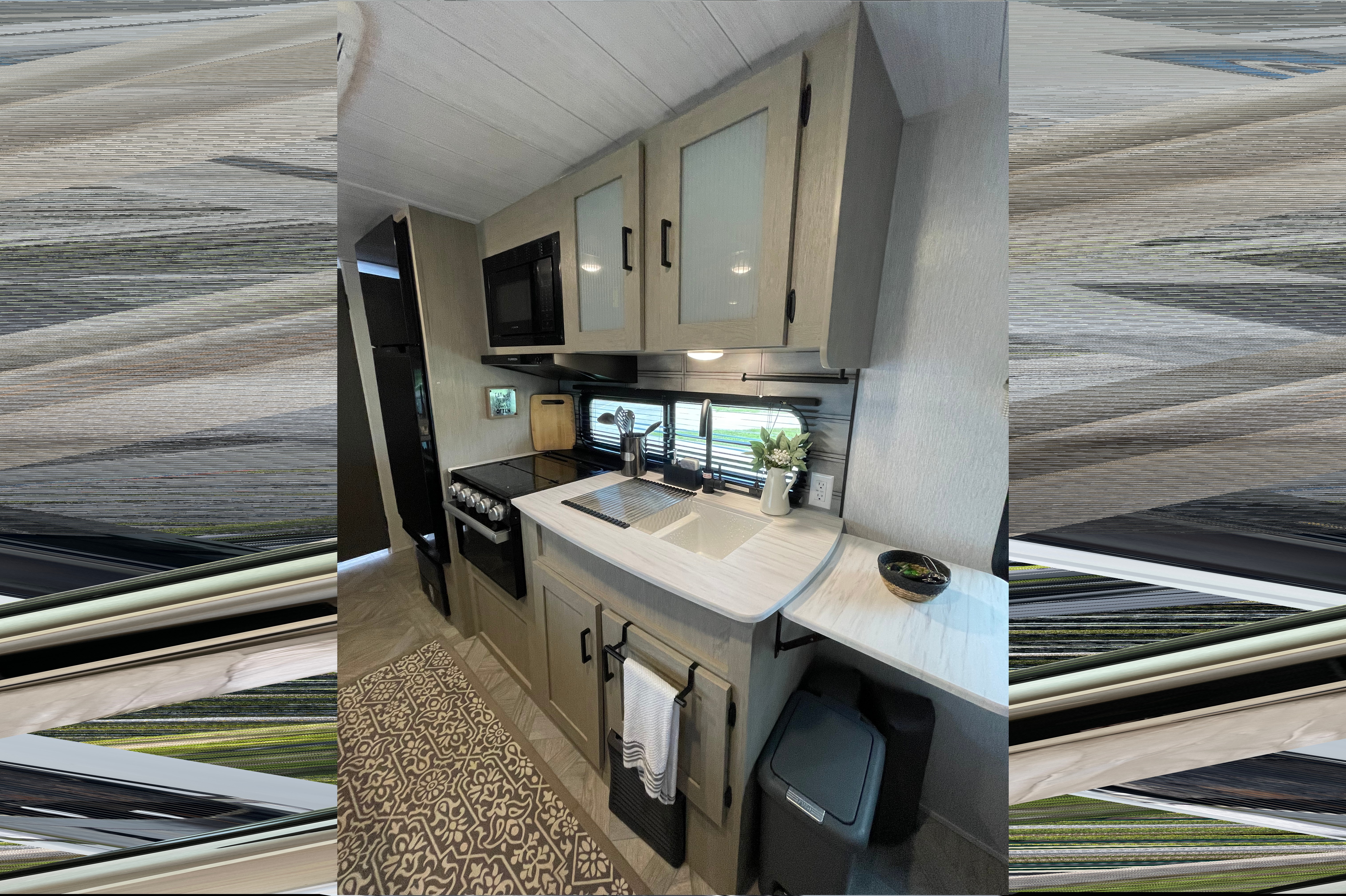 MEET LINCOLN OUR LUX RV, ASK ABOUT OUR ADDONS.