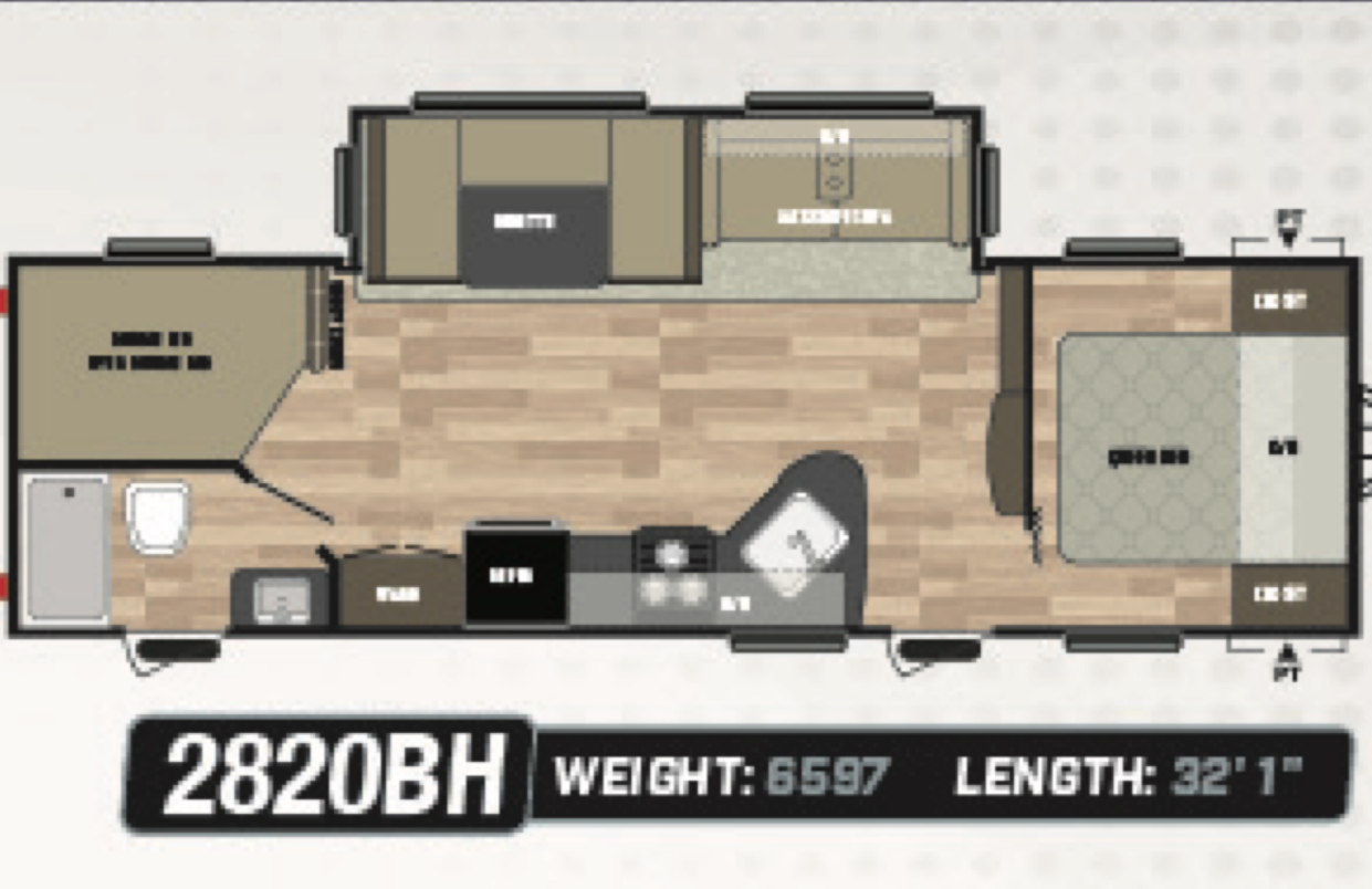 Where memories are made -Springdale 2820BH Travel Trailer