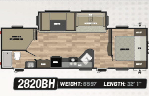 Where memories are made -Springdale 2820BH Travel Trailer