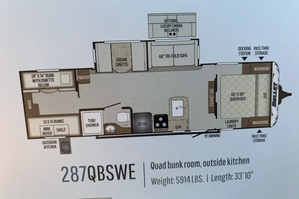 Family Size Keystone Bullet Travel Trailer