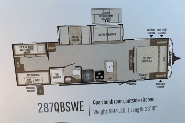 Family Size Keystone Bullet Travel Trailer