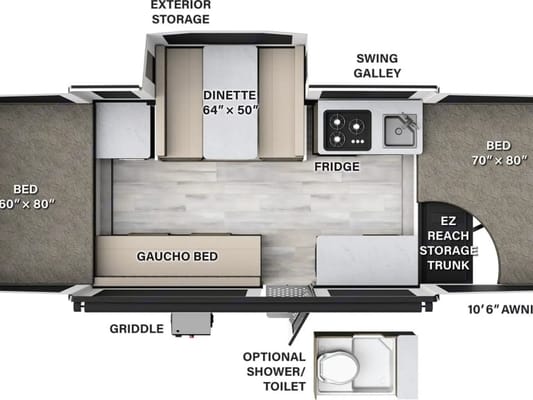 DANIEL's Forest River Rockwood Esp 2318 Tent Trailer