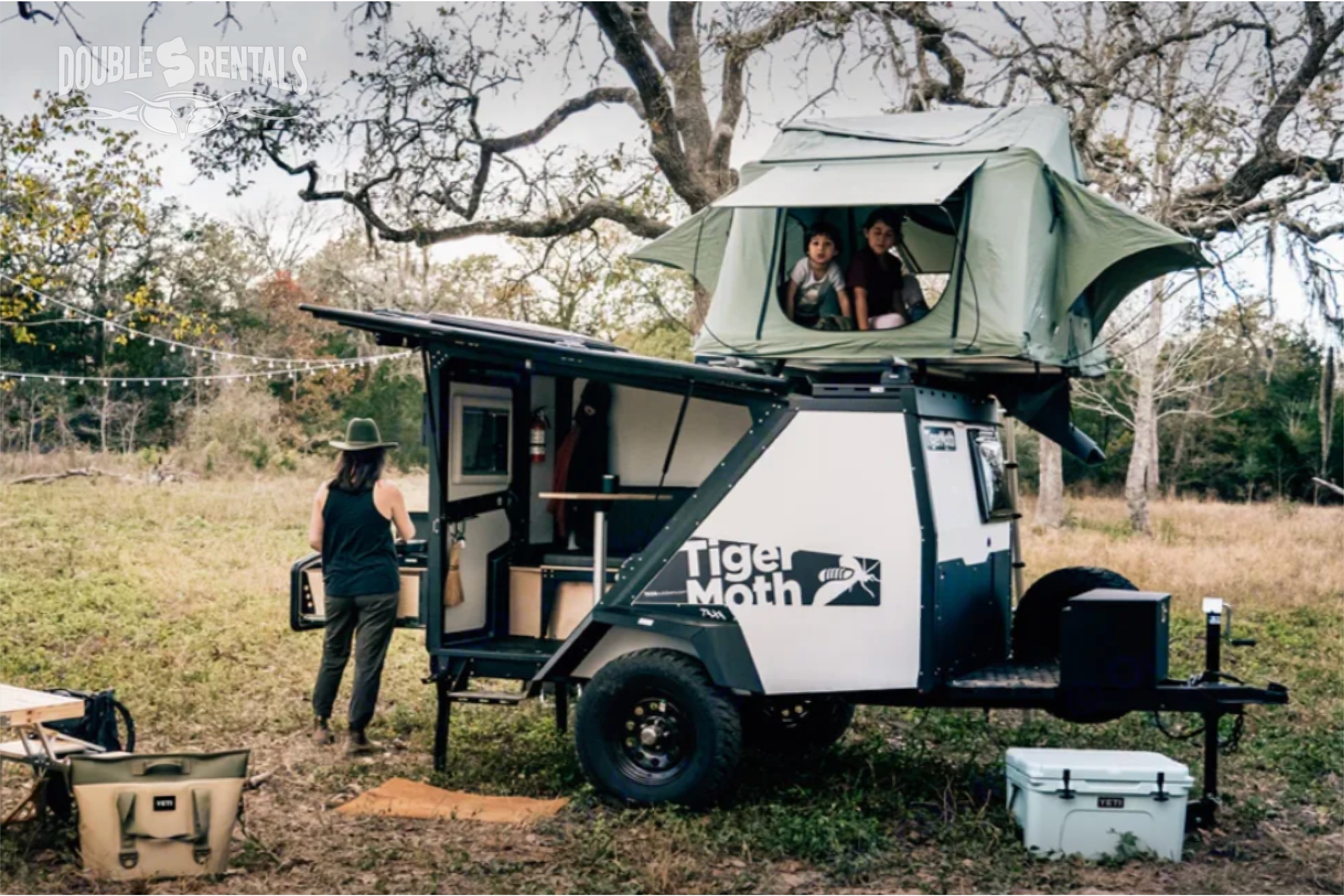 TIGERMOTH Overlander Camper w/ Rooftop Tent & Kitchen