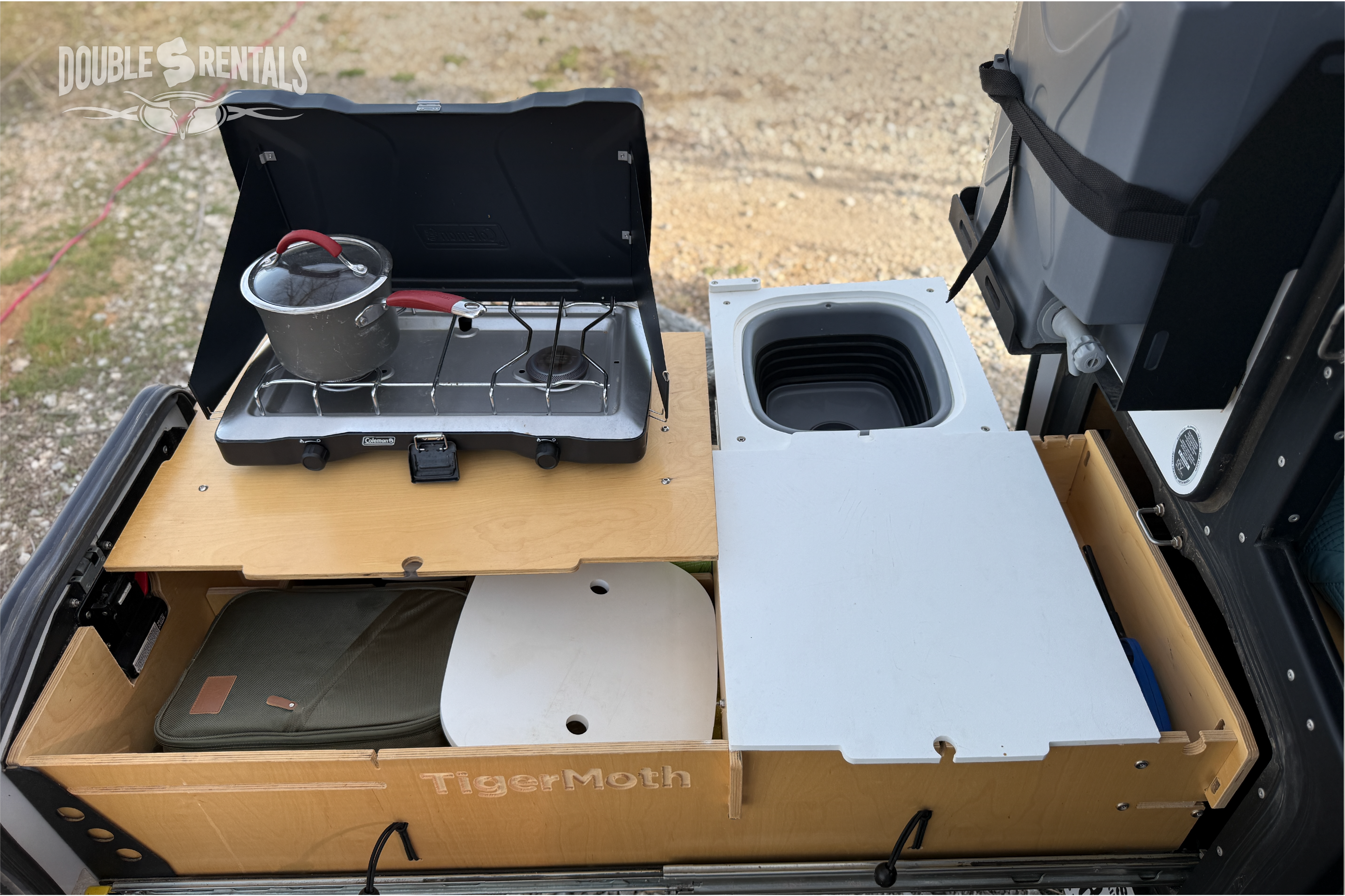 TIGERMOTH Overlander Camper w/ Rooftop Tent & Kitchen
