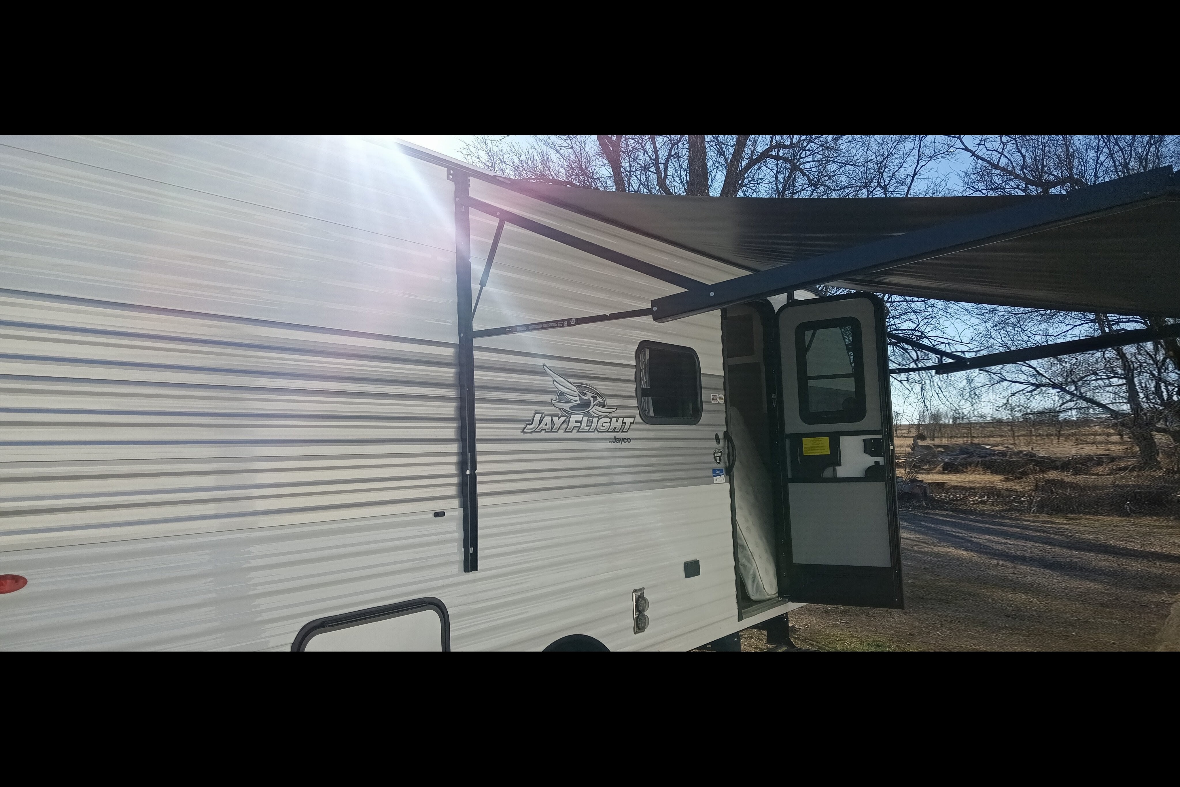 Jayco Flight sleeps 8, most any truck can haul