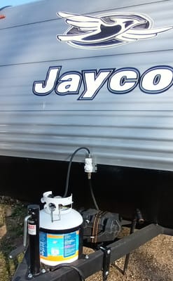 Jayco Flight sleeps 8, most any truck can haul