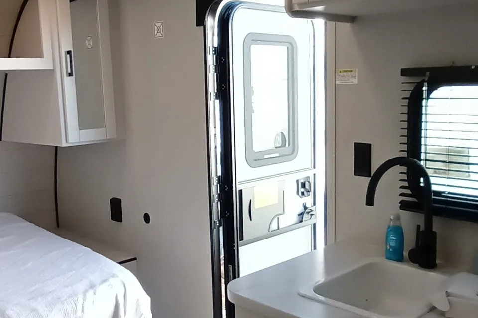 Jayco Flight sleeps 8, most any truck can haul