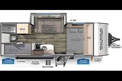 Monica's Forest River cherokee 17jg Travel Trailer
