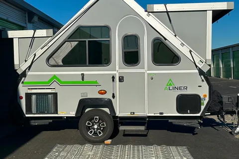 Experience Central Coast Camping in a Cute Aliner Classic Travel Trailer near the Coast (No Dunes)