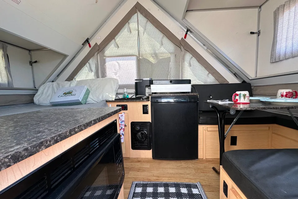 Experience Central Coast Camping in a Cute Aliner Classic Travel Trailer near the Coast (No Dunes)