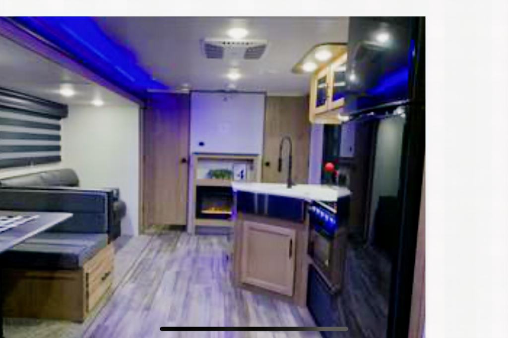 The Berger family Forest River Alpha wolf Travel Trailer