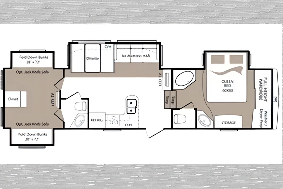 333-DB Montanan Bunk Room with two bathrooms (sleeps 10) Turn Key Package Available