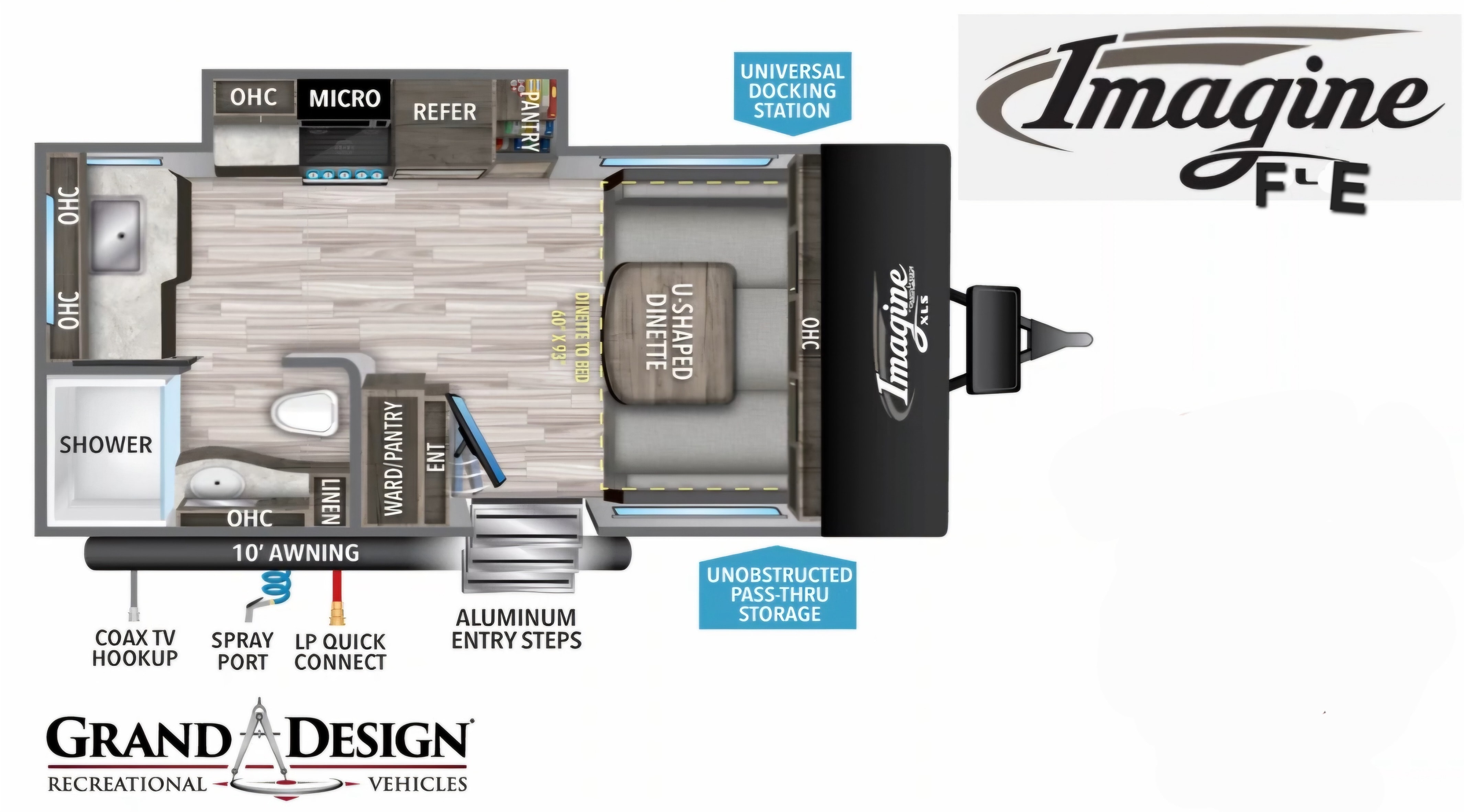 PABLO'S 2021 Grand design imagine fle 15 Travel Trailer