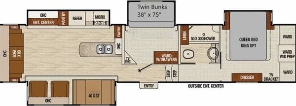 Jones Chaparral 2 Bedroom 390QSMB