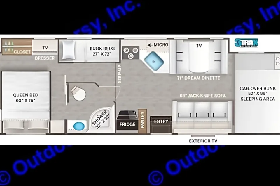 WiFi - LUXURIOUS - Sleeps 7 - Fits in State Parks