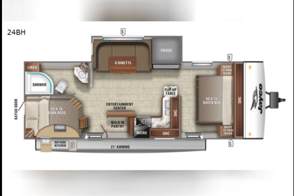 2021 Jayco Jay Feather 24BH Travel Trailer