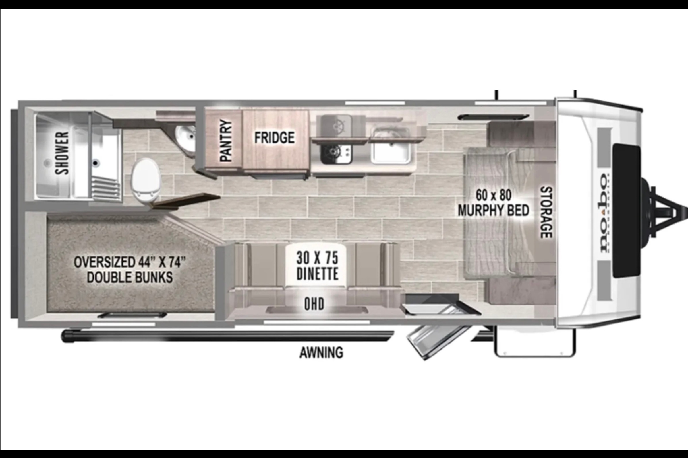 Britni's Forest River No Boundries Travel Trailer