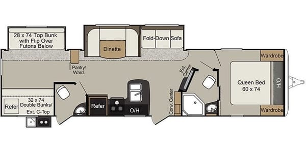 Landon's Keystone Passport 3350BHWE Travel Trailer