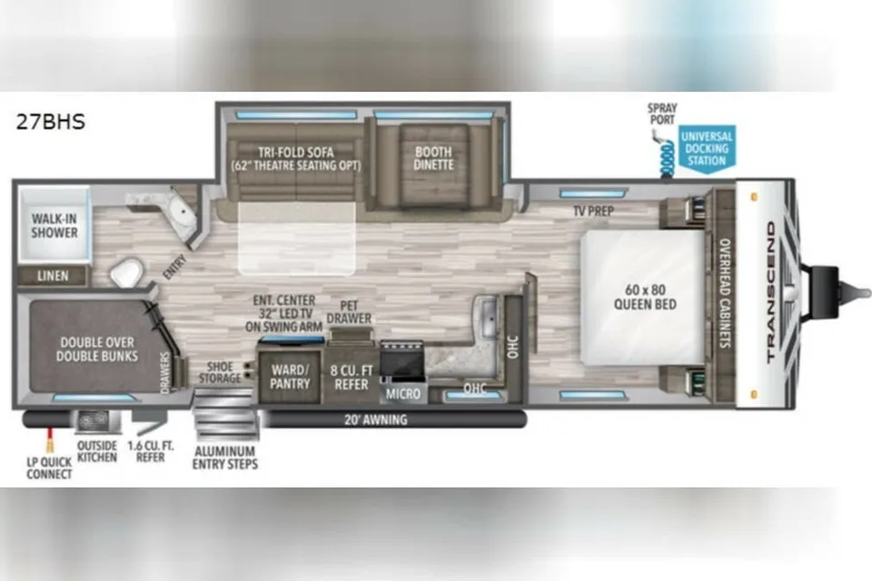Mountaineer- Luxury 32ft Bunkhouse Solar RV, off-grid large batteries, sleeps 8!
