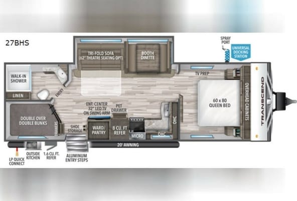 Mountaineer- Luxury 32ft Bunkhouse Solar RV, off-grid large batteries, sleeps 8!