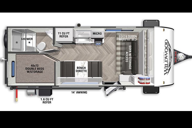 Kristina's Wildwood FSX 179DBK Travel Trailer