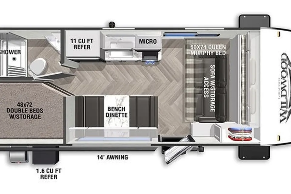 Kristina's Wildwood FSX 179DBK Travel Trailer