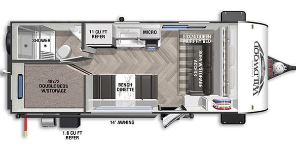 Kristina's Wildwood FSX 179DBK Travel Trailer