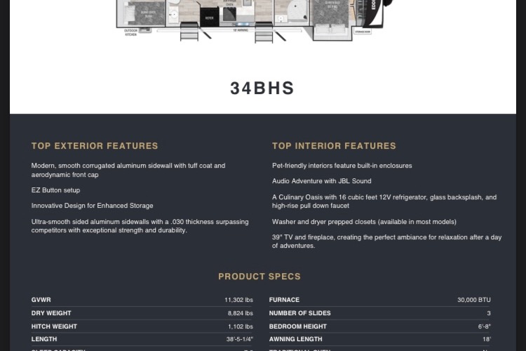 MJ's Heartland Eddie Bauer Travel Trailer
