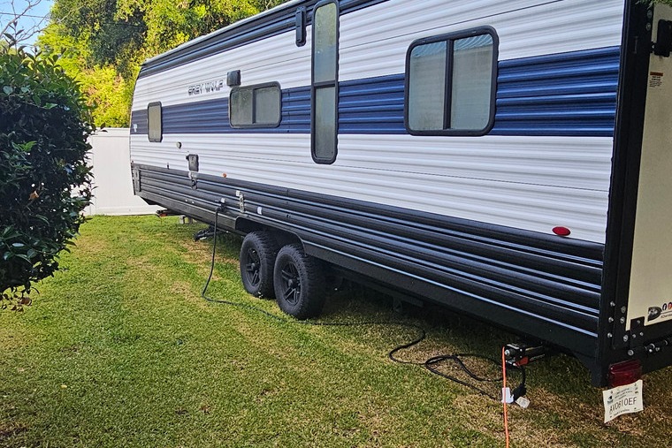 Gina's Forest River MBRR33 Toy Hauler