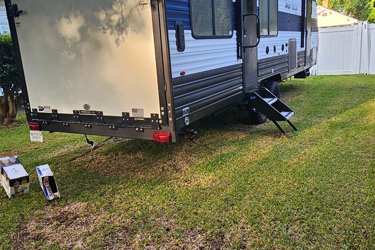 Gina's Forest River MBRR33 Toy Hauler