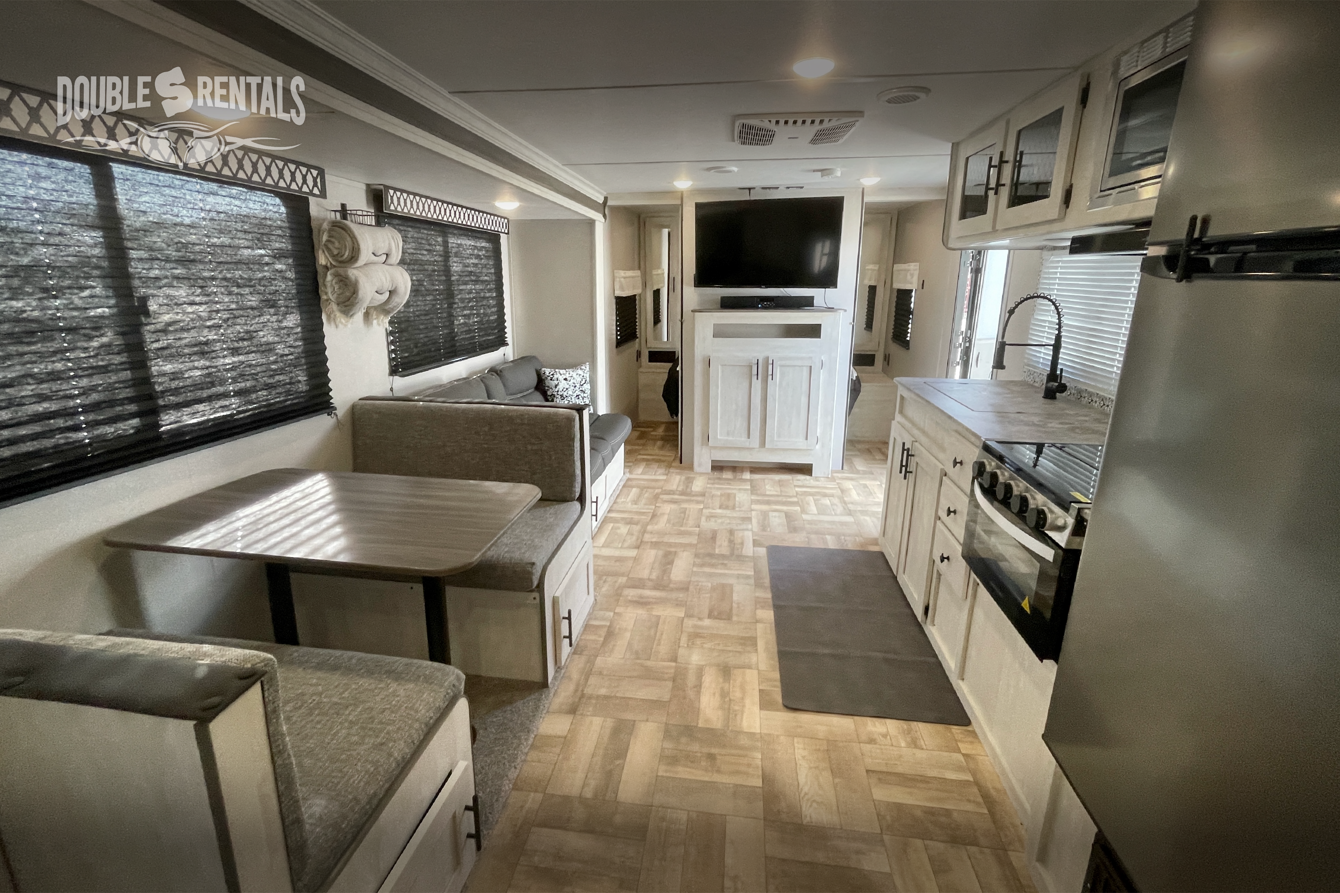 SHASTA Dual-Entry Bunkhouse with Private Master, Solar, and TWO A/C units!