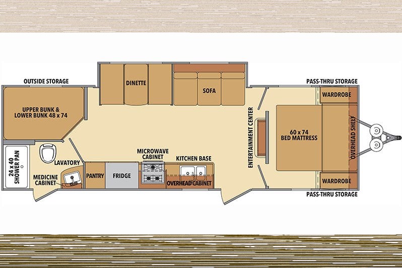 SHASTA Dual-Entry Bunkhouse with Private Master, Solar, and TWO A/C units!