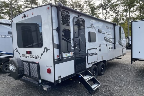 “Monique” - New 2022 Forest River Grey Wolf 23 MKBL Black Label