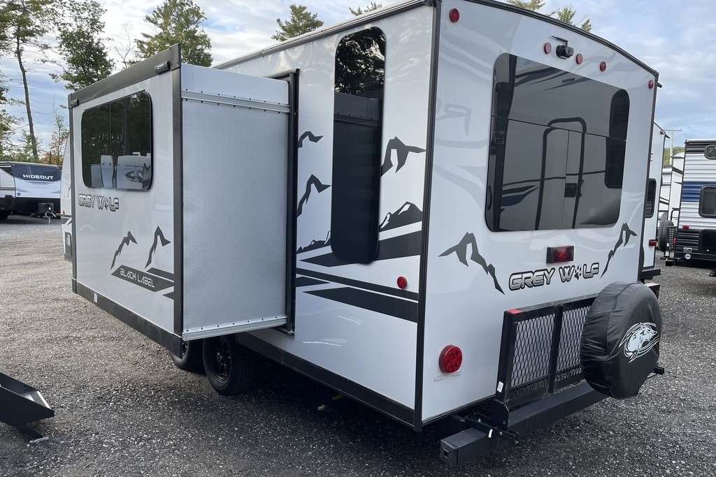 “Monique” - New 2022 Forest River Grey Wolf 23 MKBL Black Label