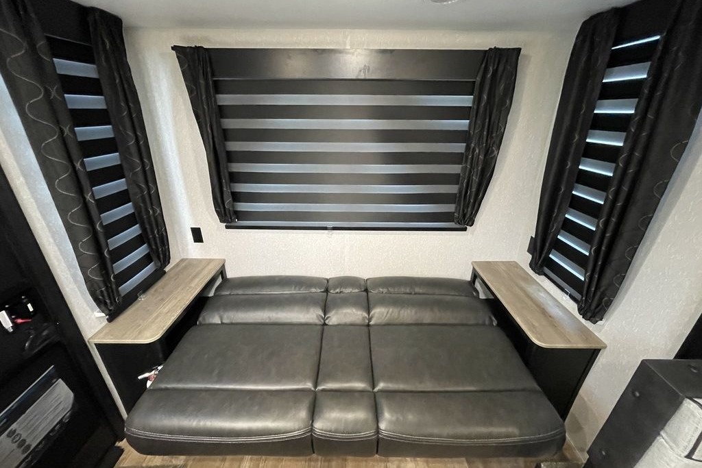 “Monique” - New 2022 Forest River Grey Wolf 23 MKBL Black Label