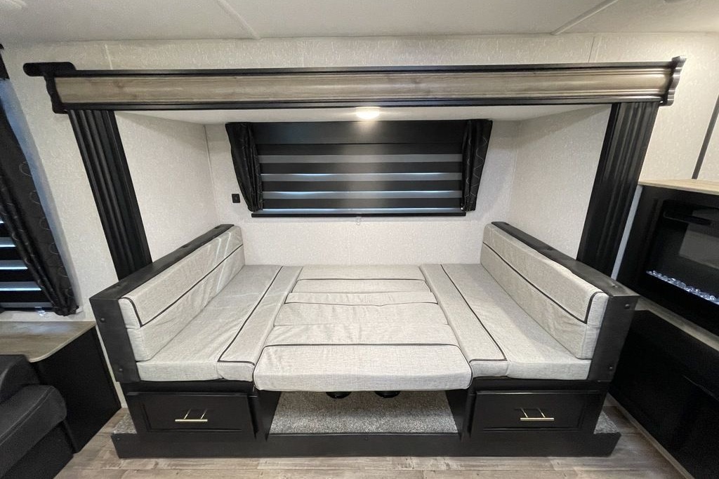“Monique” - New 2022 Forest River Grey Wolf 23 MKBL Black Label