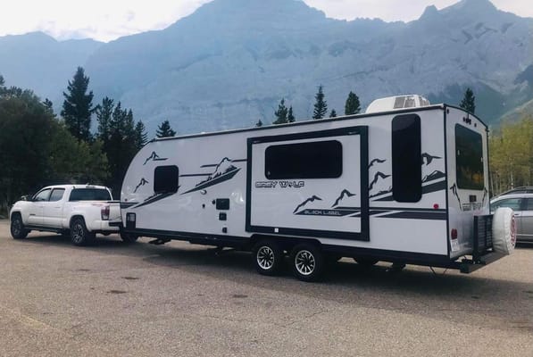 “Monique” - New 2022 Forest River Grey Wolf 23 MKBL Black Label