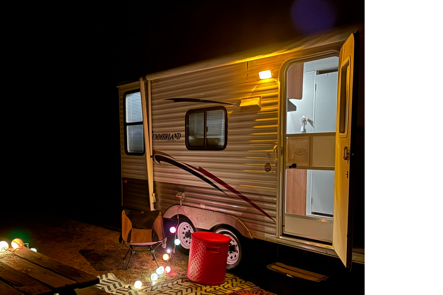 Charla's one of a kind Keystone SM1 Travel Trailer