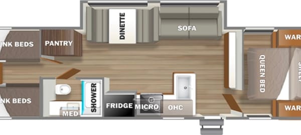Richard's Prime Time Avenger LE 28QBSLE Travel Trailer