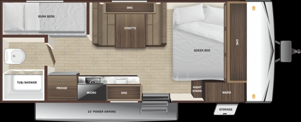 JW Adventure Rentals Travel Trailer