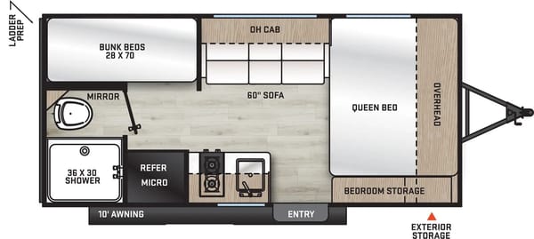 NEW 2025 Forest River Aurora 16BHX