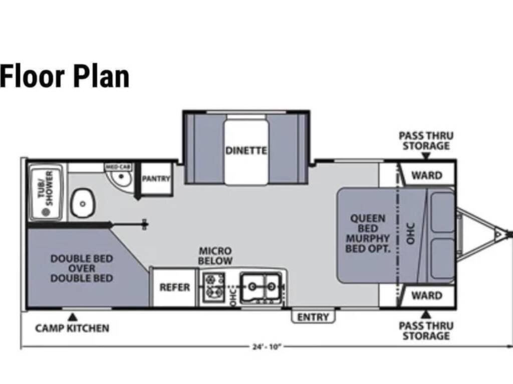 Family friendly travel trailer