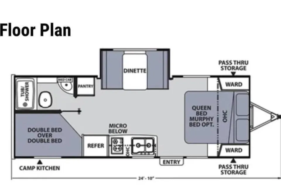 Family friendly travel trailer