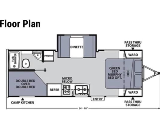 Family friendly travel trailer