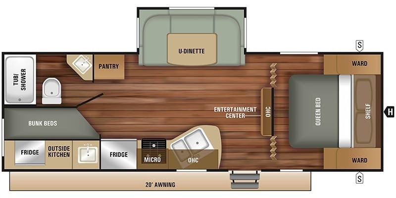 Travel Trailer with Outdoor Kitchen