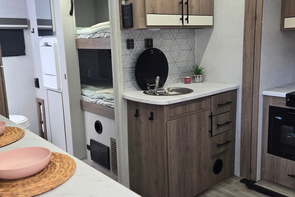 Fun Size Travel Trailer - We deliver, set up & take down.