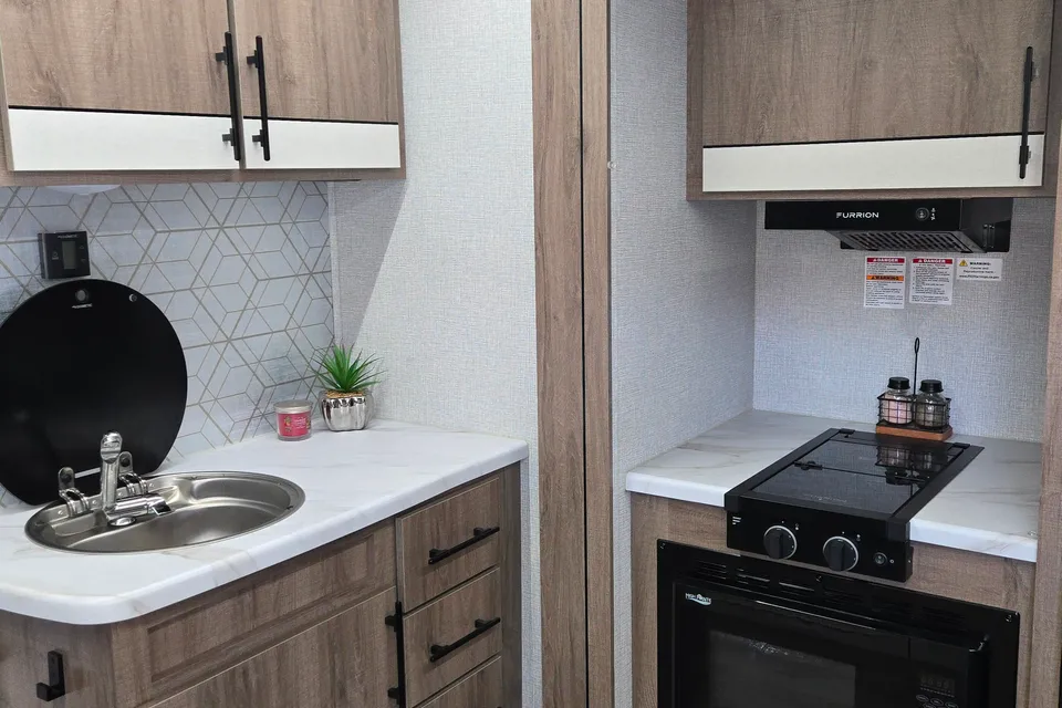 Fun Size Travel Trailer - We deliver, set up & take down.