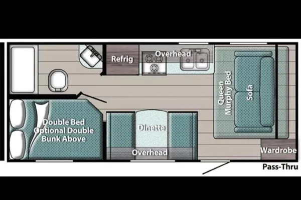 Grand River 22MB Murphy bed and bunkhouse
