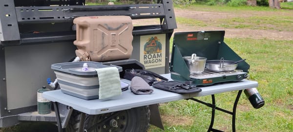 The Roam Wagon - Overland Trailer w/ 4 Person Roof Top Tent
