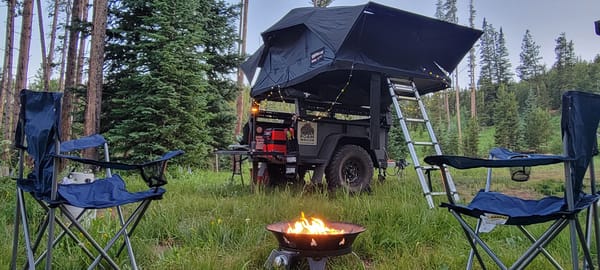 The Roam Wagon - Overland Trailer w/ 4 Person Roof Top Tent